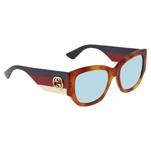 Kính Mát Gucci Blue Square Ladies Sunglasses GG0276S 003 53